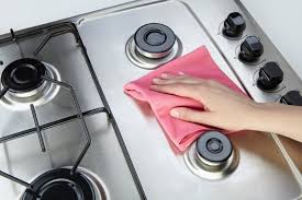 Gas stove cleaning