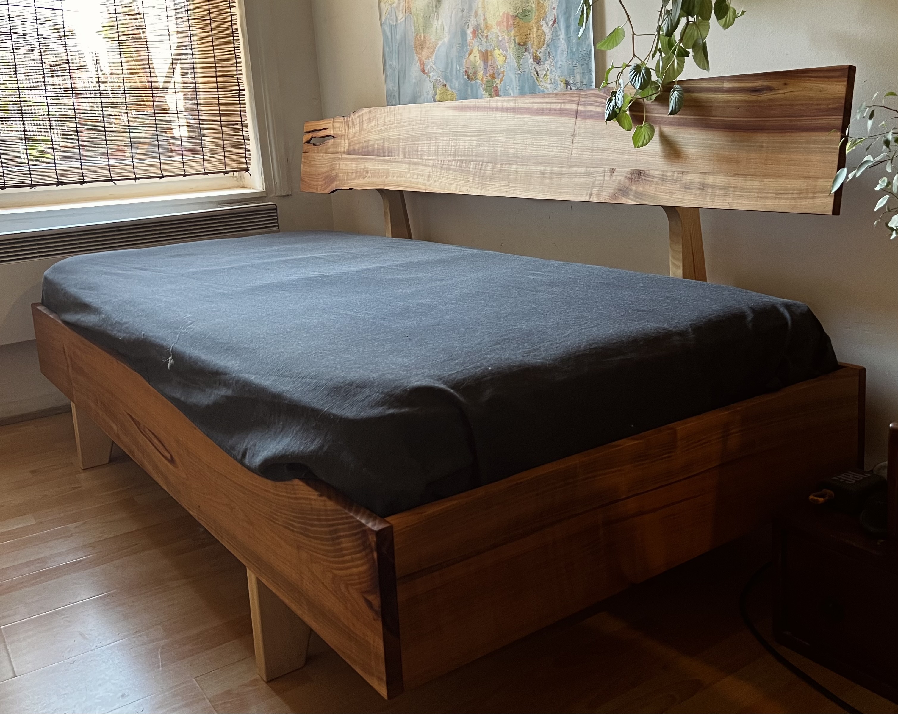 Banquette en bois massif - Merisier et Frêne