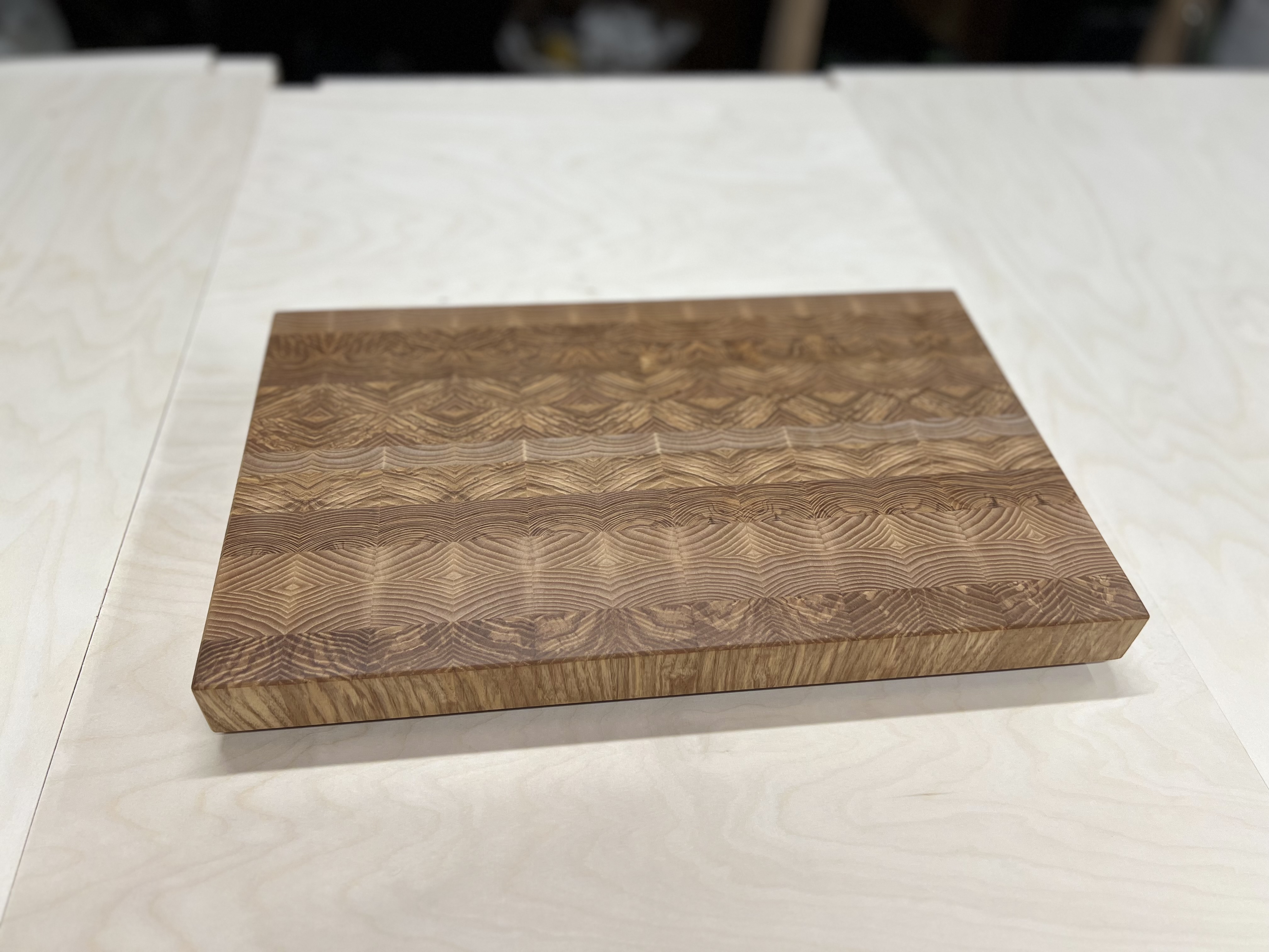 Planche à découper en bois de bout