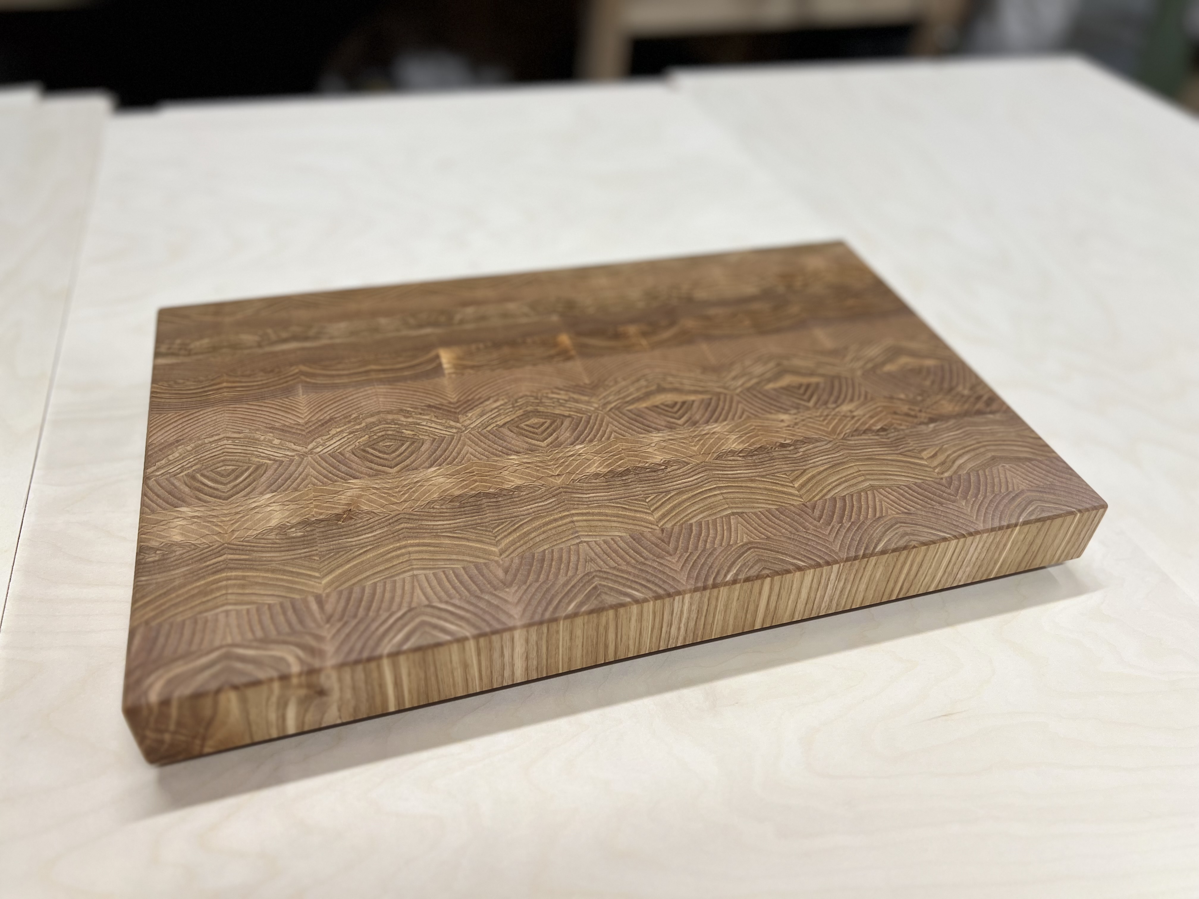 Planche à découper en bois de bout