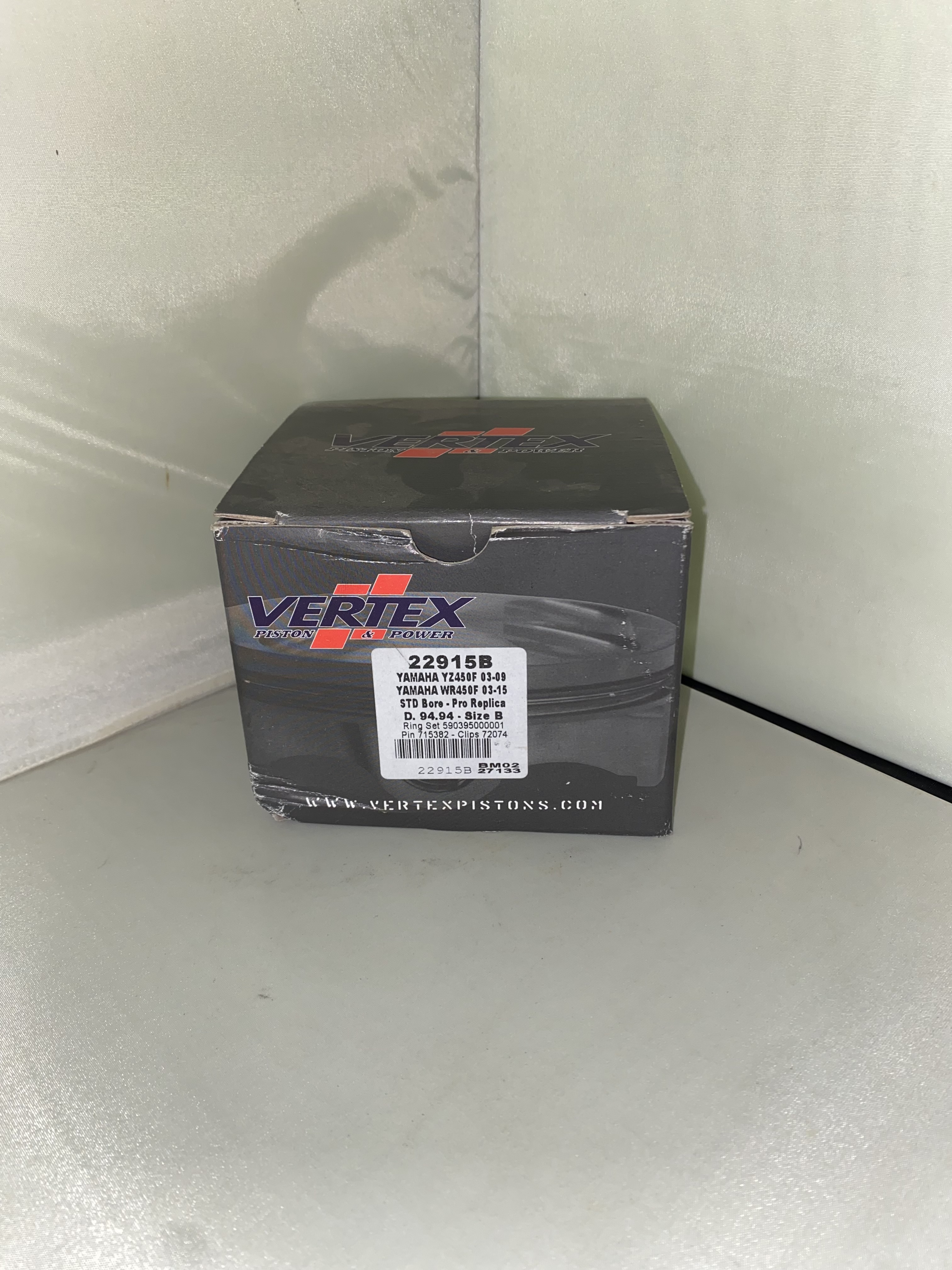 Vertex Piston Kit To fit Yamaha YZ450F from 2003-2009 and WR450F from 2003-2015