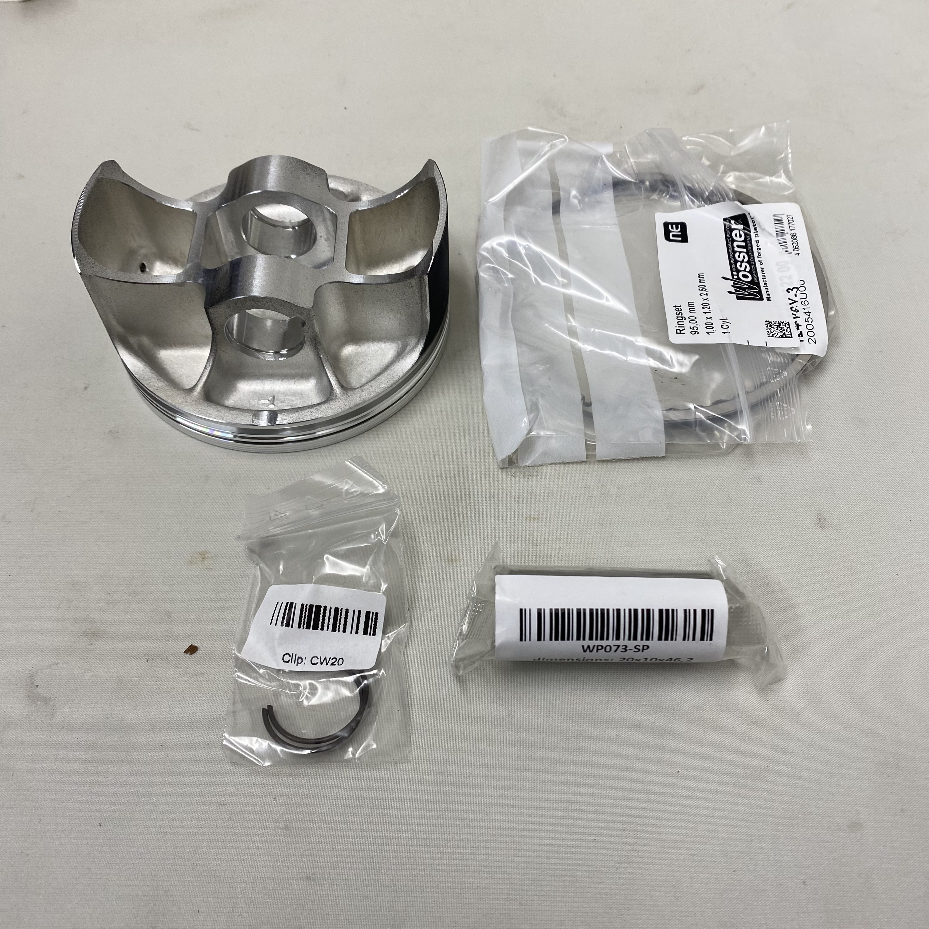 Wossner Piston Kit 94.95mm (includes piston, circlip, pin, ring)