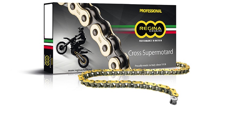 Regina Cross Supermotard 135RX3 Gold MX Racing Chain 520 RX3-120