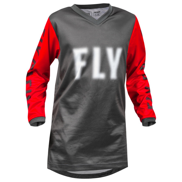 Fly Racing 2023 F-16 Youth Jersey (Grey/Red)