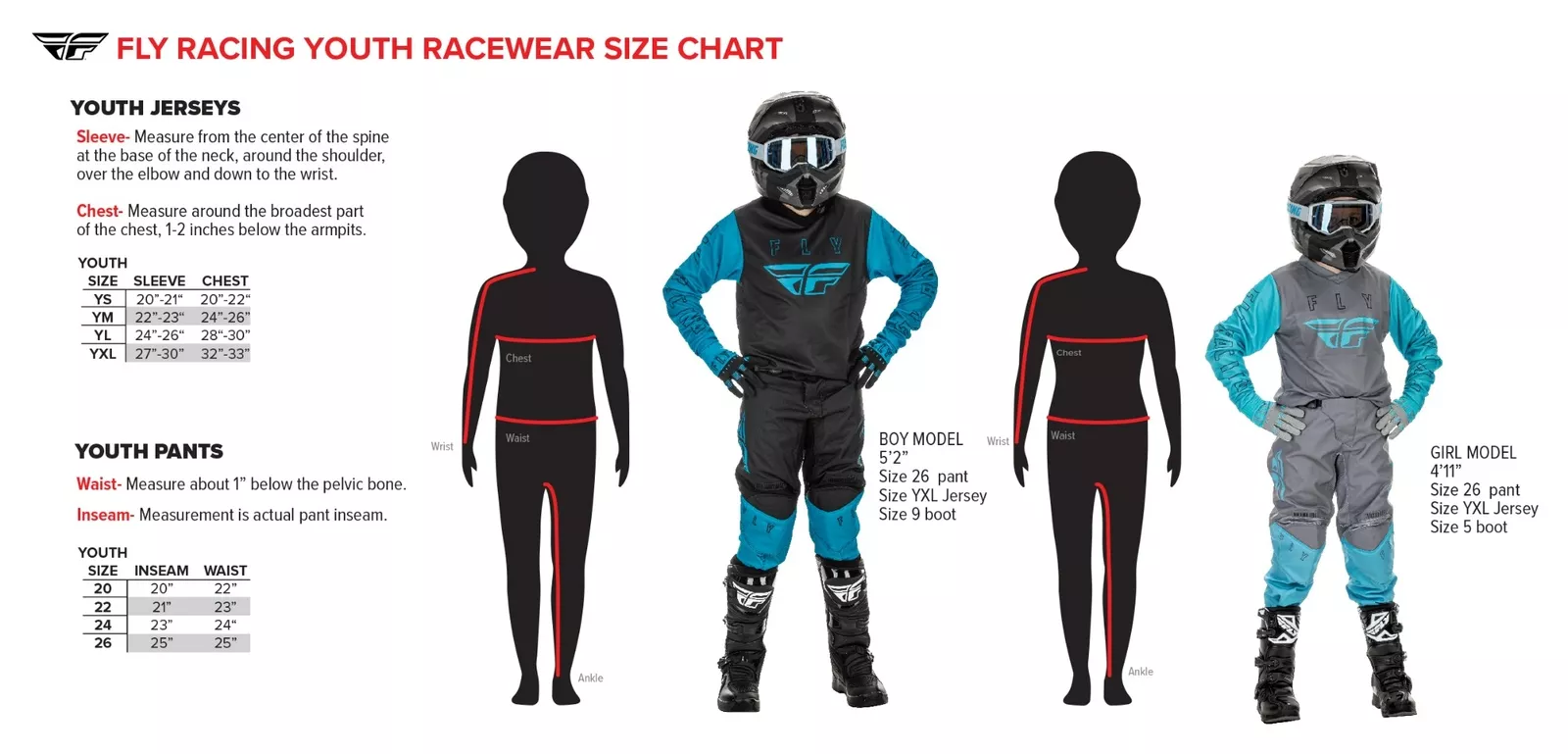 Fly Racing 2023 F-16 Youth Pants (Black/White)