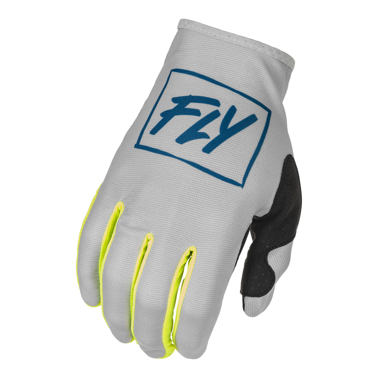 Fly Racing 2022 Lite Gloves (Grey/Teal/Hivis)