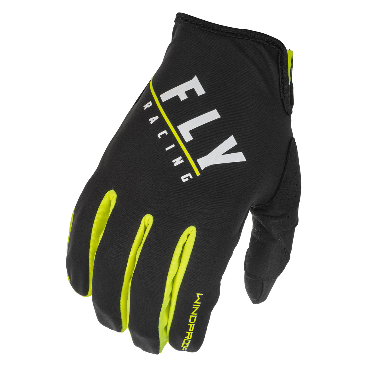 Fly Racing 2022 Windproof Gloves (Black/Hivis)