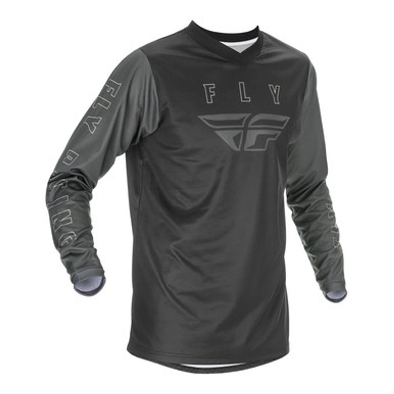 Fly Racing 2021 F-16 Youth Jersey (Black/Grey)