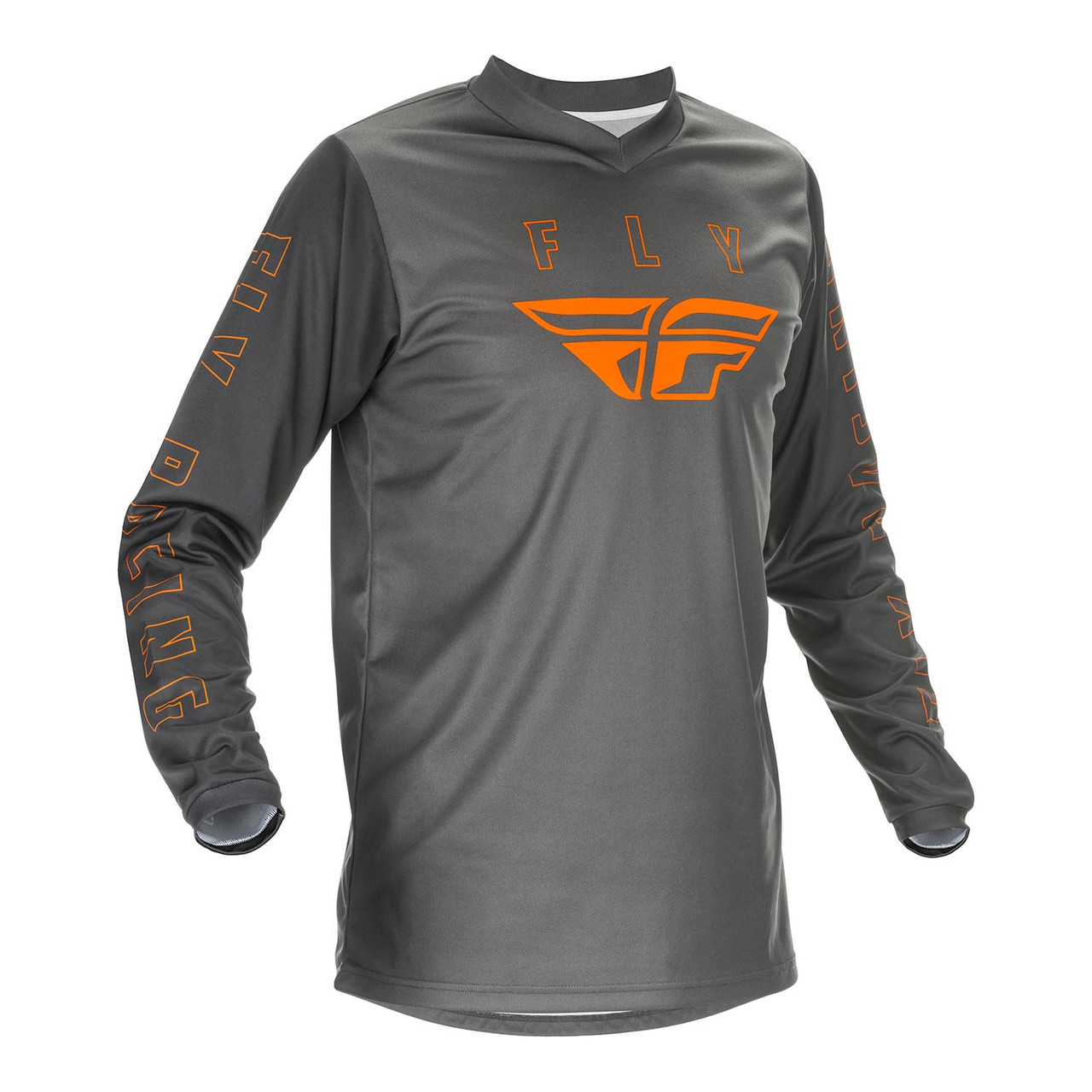 Fly Racing 2021 F-16 Youth Jersey (Grey/Orange)