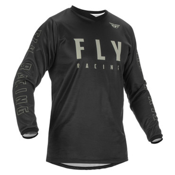 Fly Racing 2022 F-16 Youth Jersey (Black/Grey)