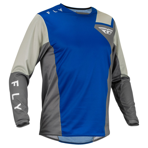 Fly Racing 2023 Kinetic Jet Jersey (Blue/Grey/White)