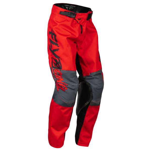 Fly Racing 2023 Kinetic Khaos Youth Pants (Black/Red/Grey)