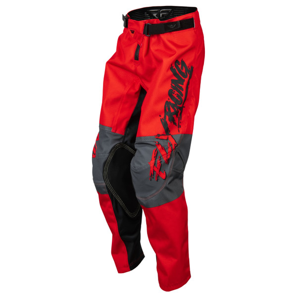 Fly Racing 2023 Kinetic Khaos Youth Pants (Black/Red/Grey)