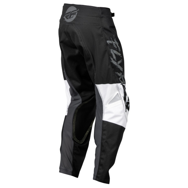 Fly Racing 2023 Kinetic Khaos Youth Pants (Grey/Black/White)