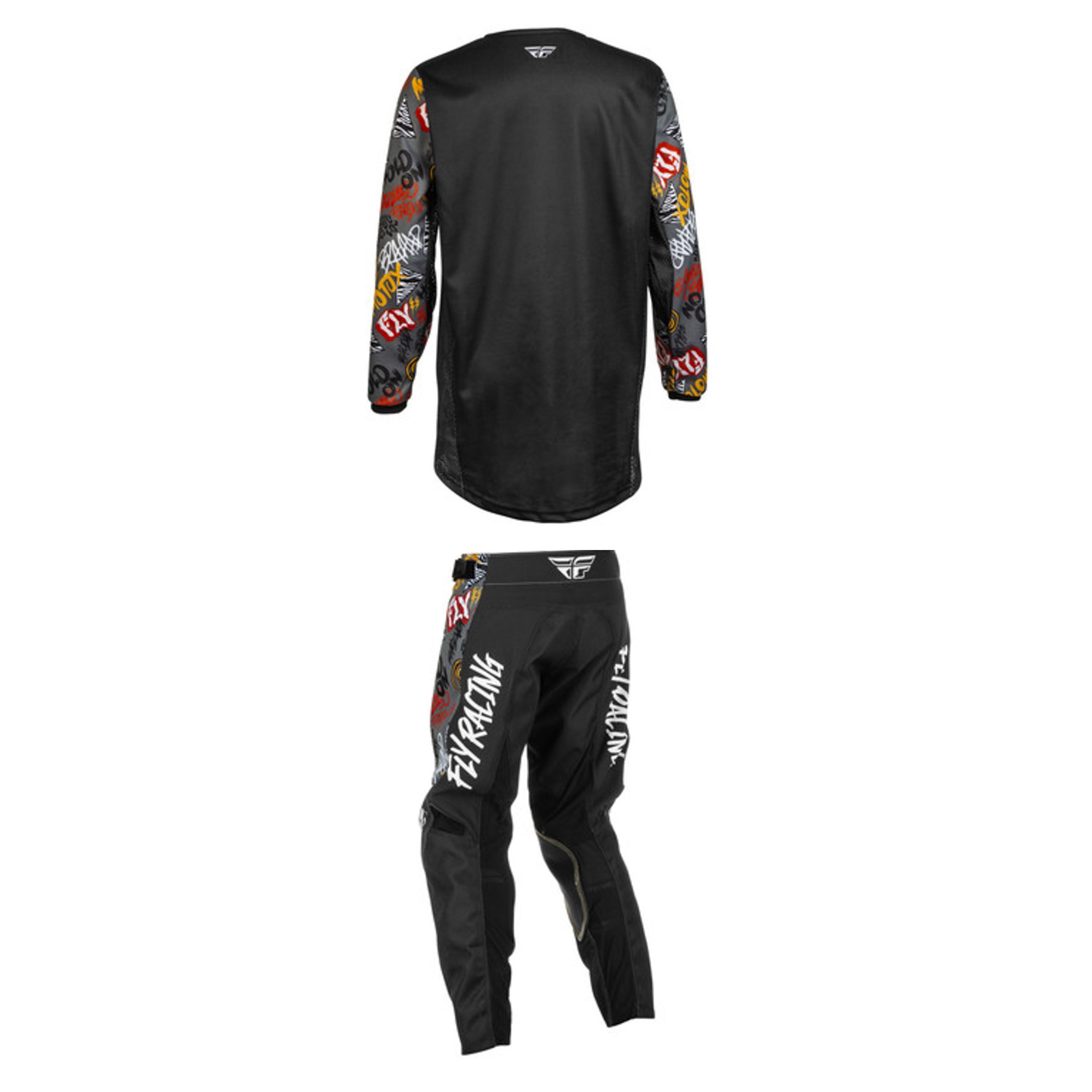 Fly Racing 2022 Kinetic Rebel Youth Full Kit (Black/Grey)