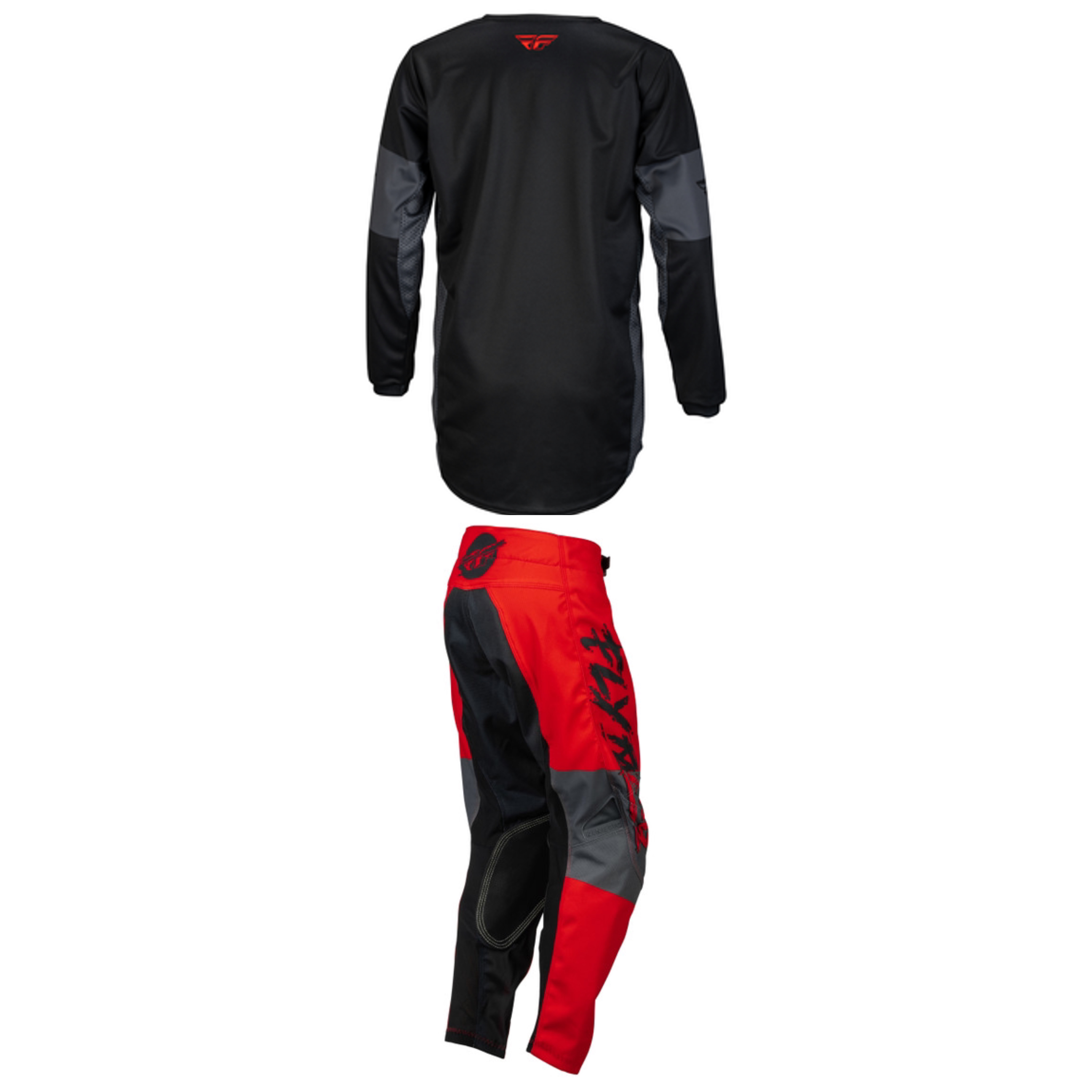 Fly Racing 2023 Kinetic Khaos Youth Full Kit (Black/Red/Grey)