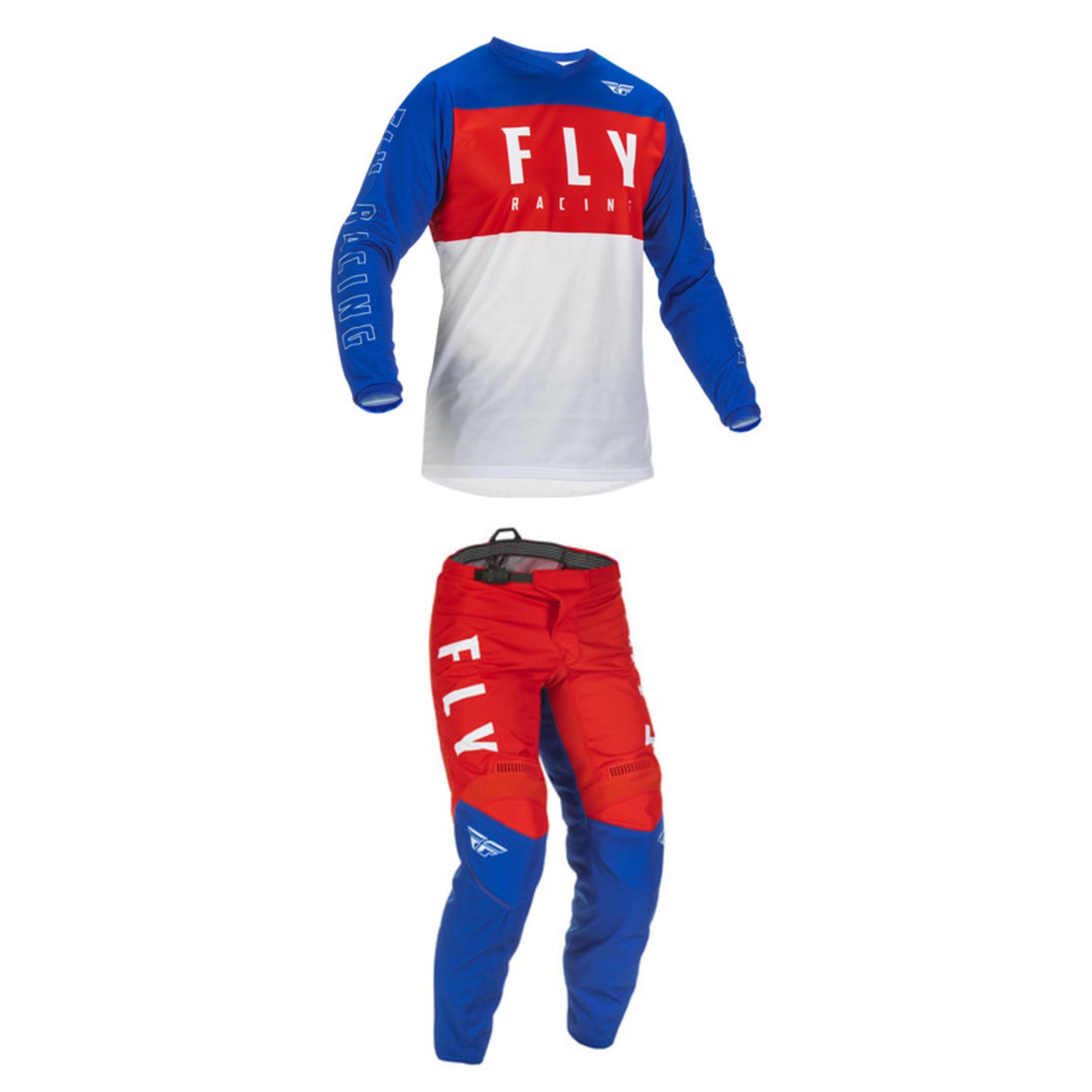 Fly Racing 2022 F-16 Youth Full Kit (Red/White/Blue)