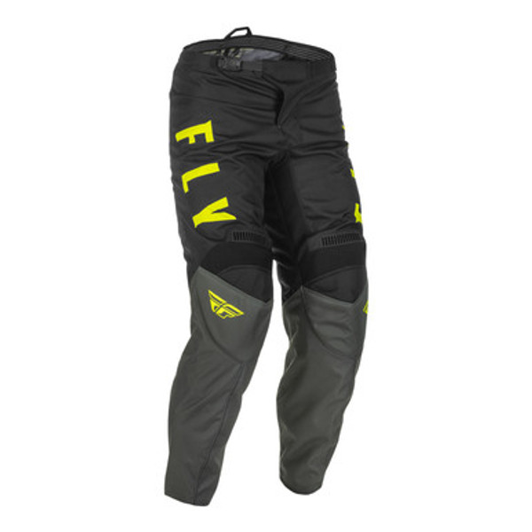 Fly Racing 2022 F-16 Youth Pants (Grey/Black/Hivis)