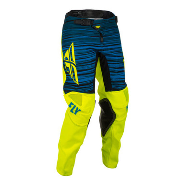 Fly Racing 2022 Kinetic Wave Youth Pants (Hivis/Blue)