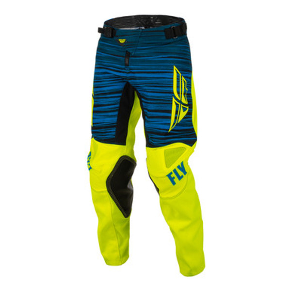 Fly Racing 2022 Kinetic Wave Youth Pants (Hivis/Blue)