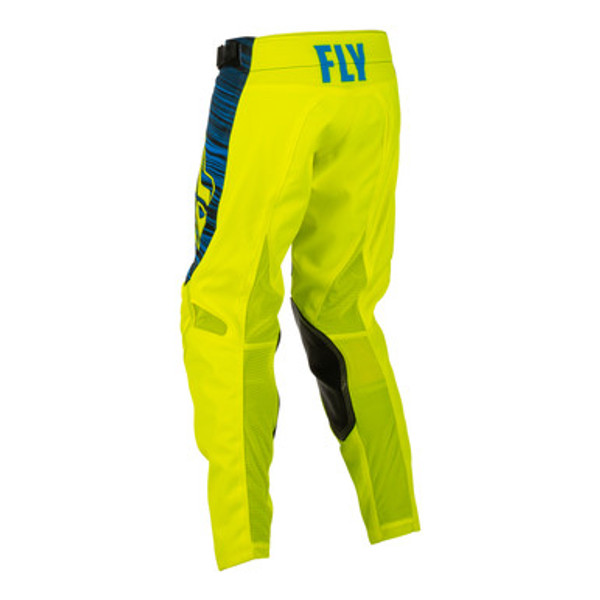Fly Racing 2022 Kinetic Wave Youth Pants (Hivis/Blue)