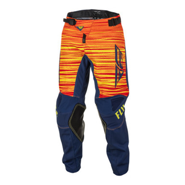 Fly Racing 2022 Kinetic Wave Youth Pants (Navy/Yellow/Red)