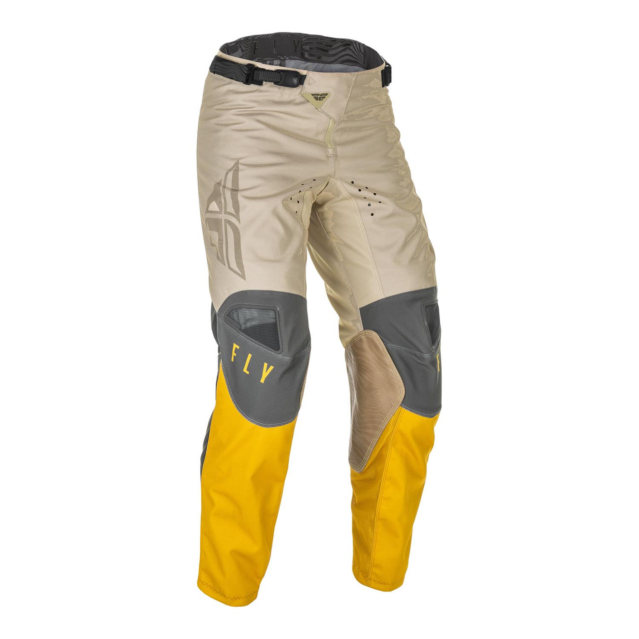 Fly Racing 2021 Kinetic K121 Youth Pants (Mustard/Stone/Grey)