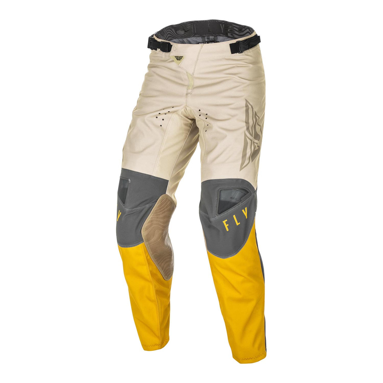 Fly Racing 2021 Kinetic K121 Youth Pants (Mustard/Stone/Grey)
