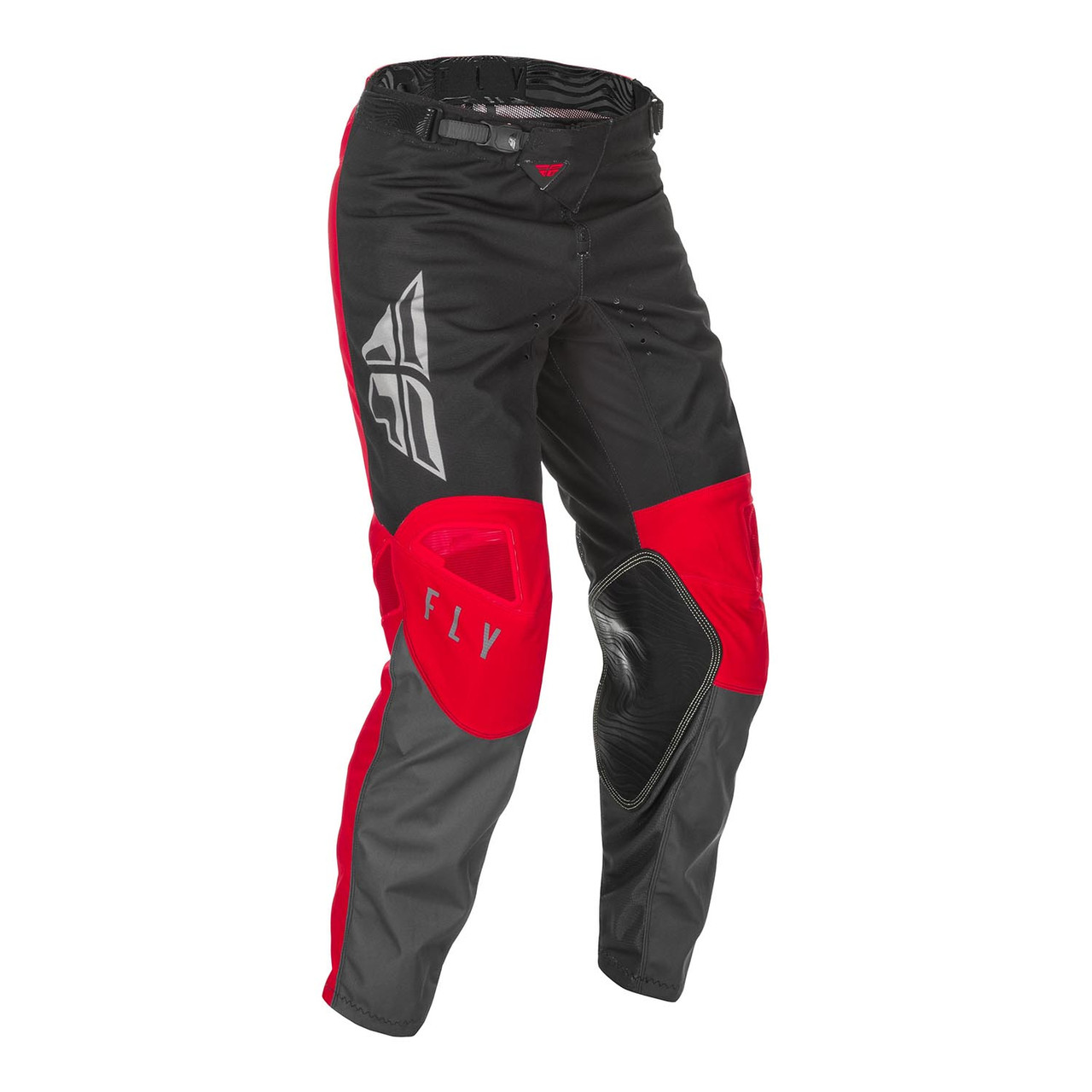 Fly Racing 2021 Kinetic K121 Youth Pants (Red/Grey/Black)