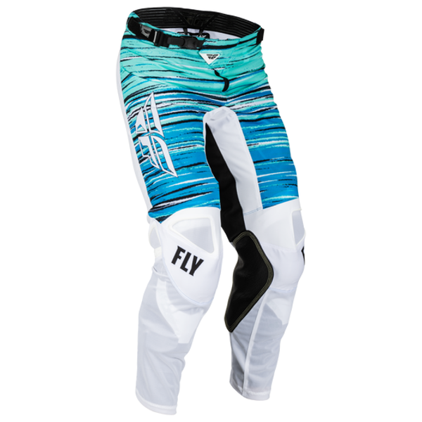 Fly Racing 2022.5 Kinetic Mesh Wave Pants (White/Blue/Mint)