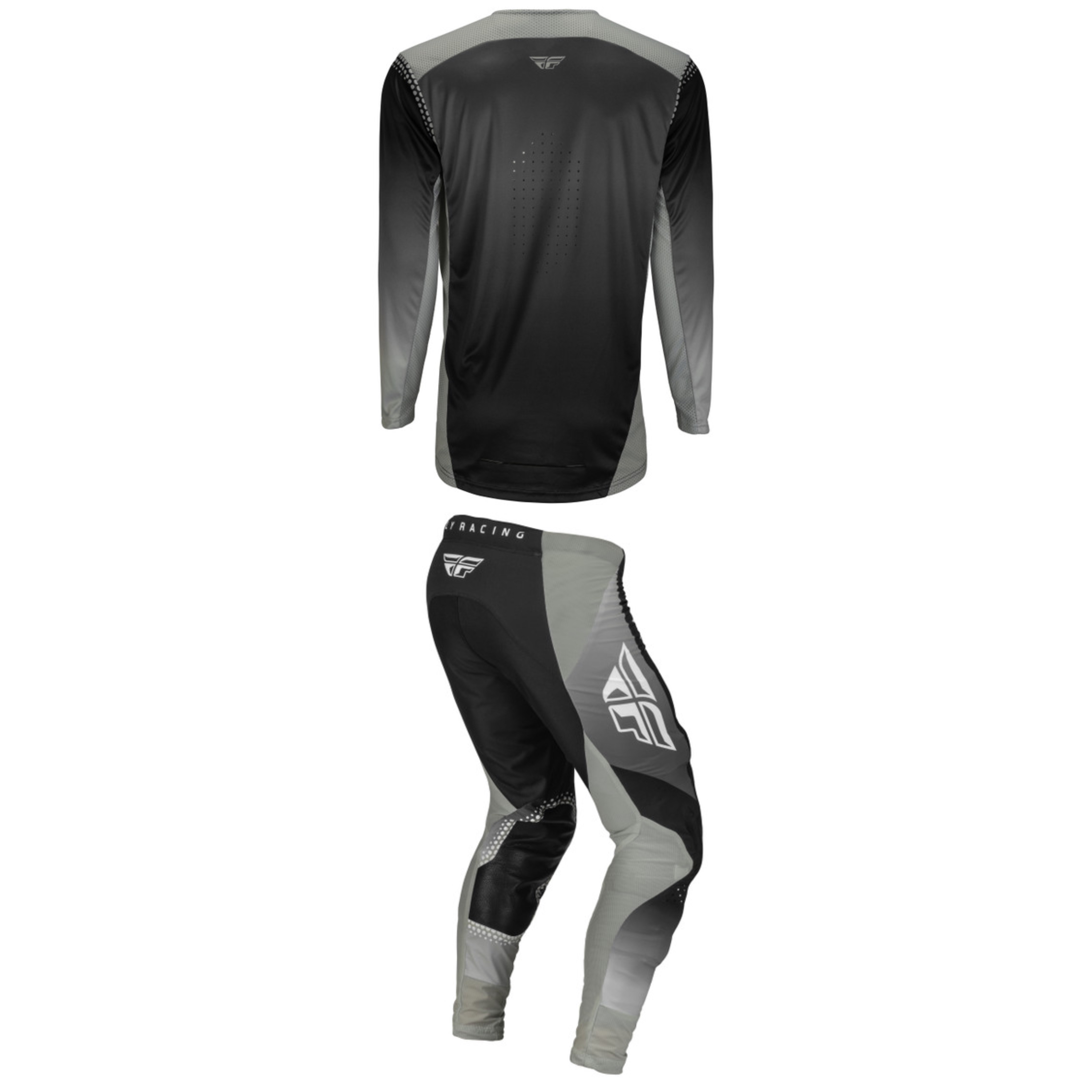 Fly Racing Lite Full Kit (Black/Grey)