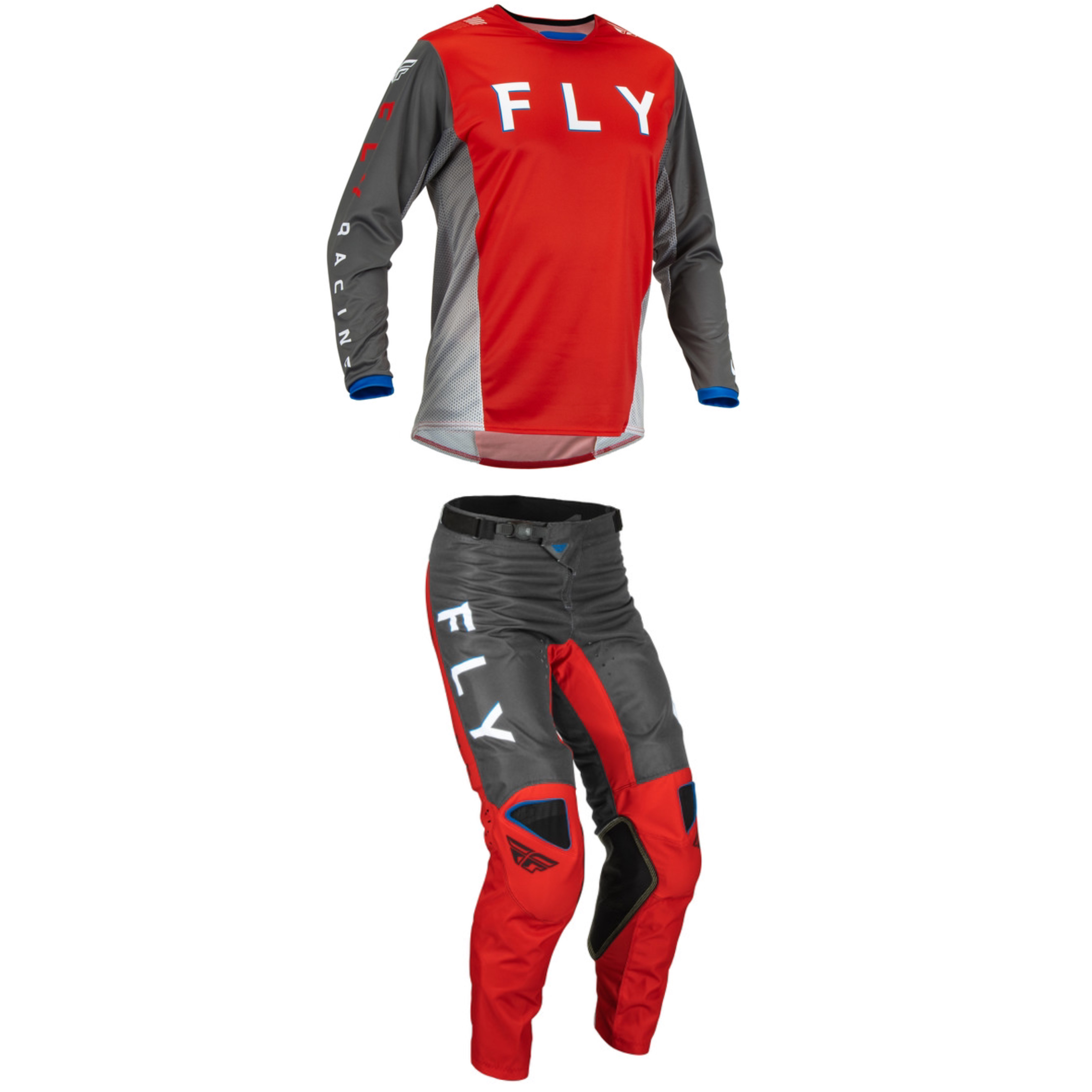 Fly Racing Kinetic Kore Full Kit (Red/Grey)