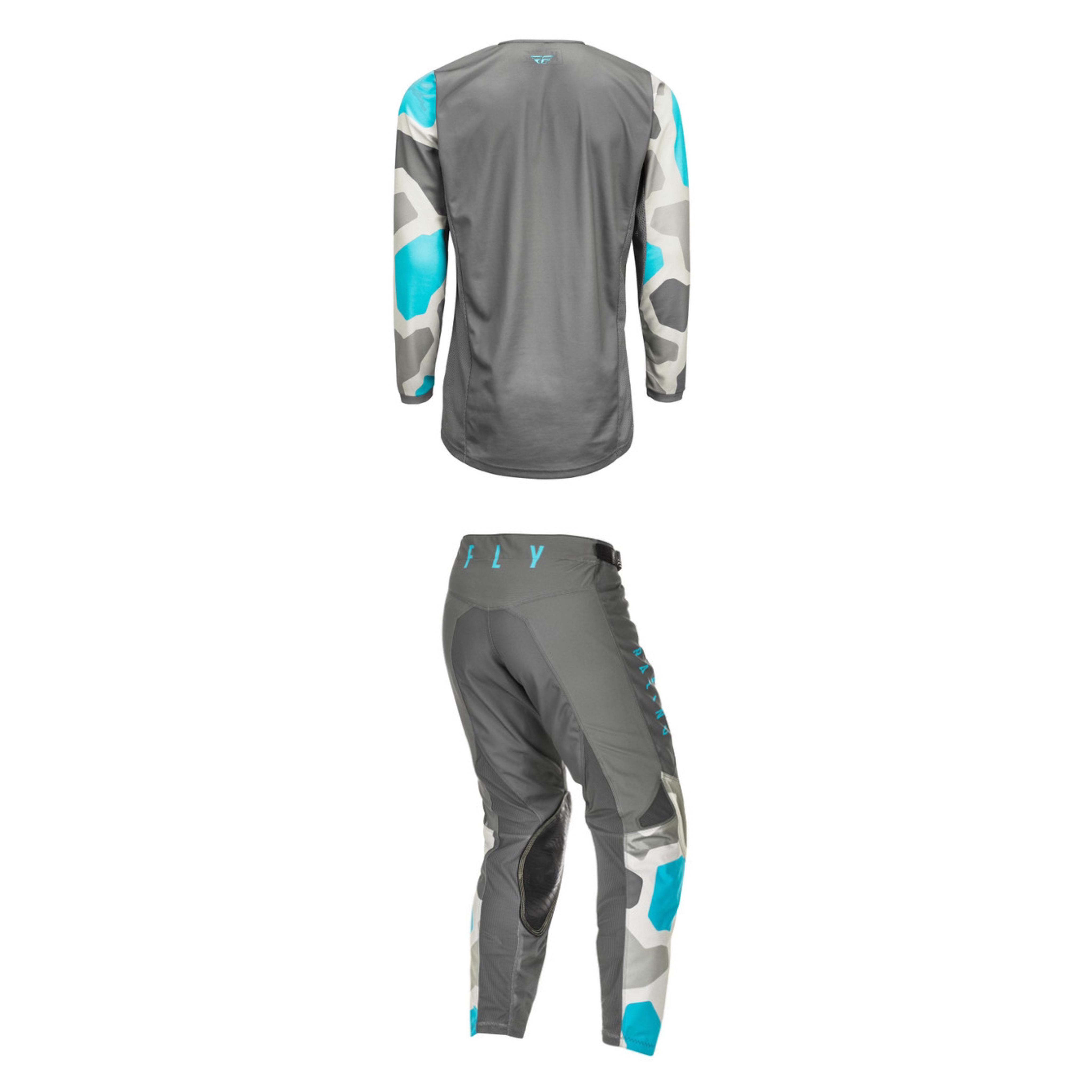 Fly Racing Kinetic K221 Full Kit (Grey/Blue)