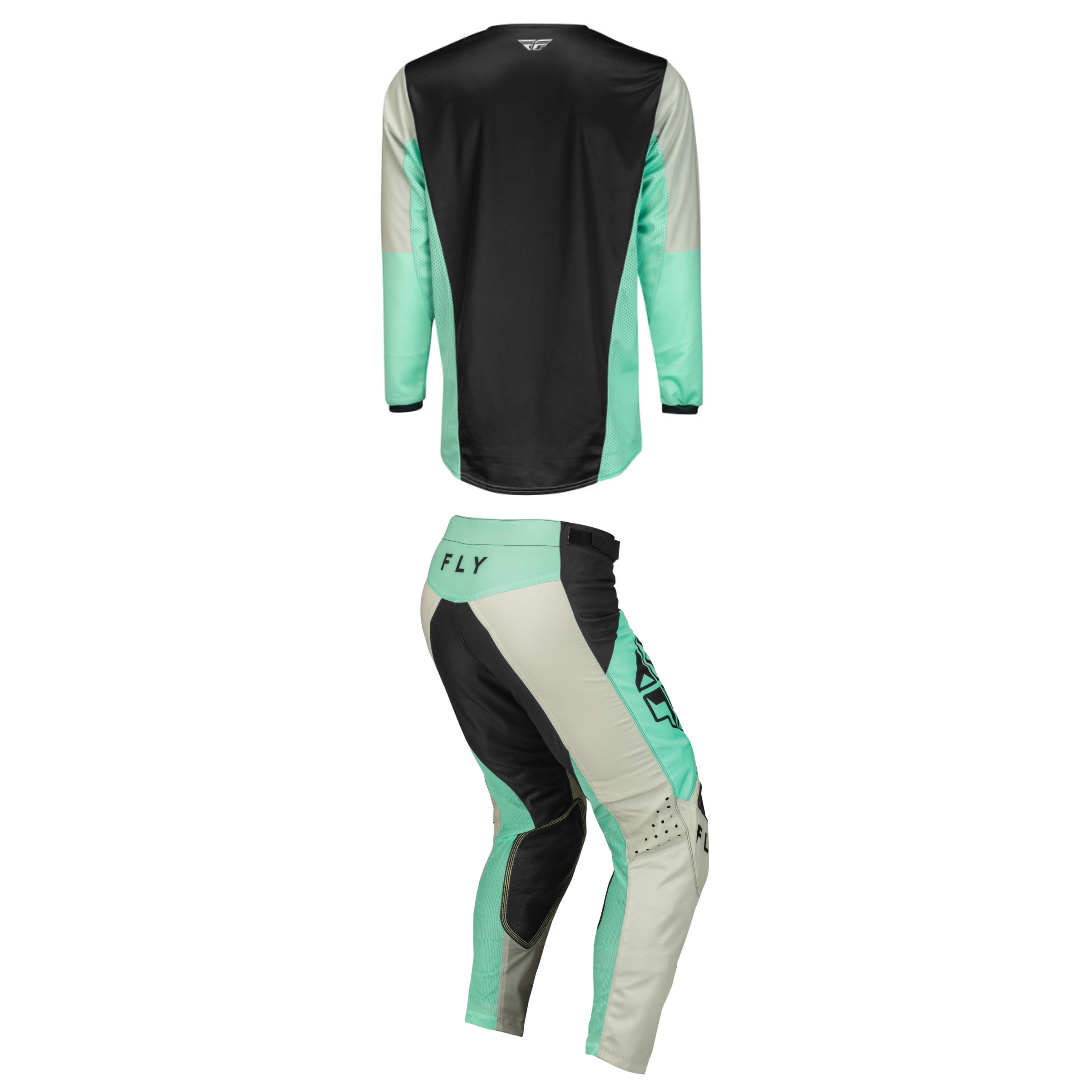 Fly Racing Kinetic Jet Full Kit (Black/Mint/Grey)
