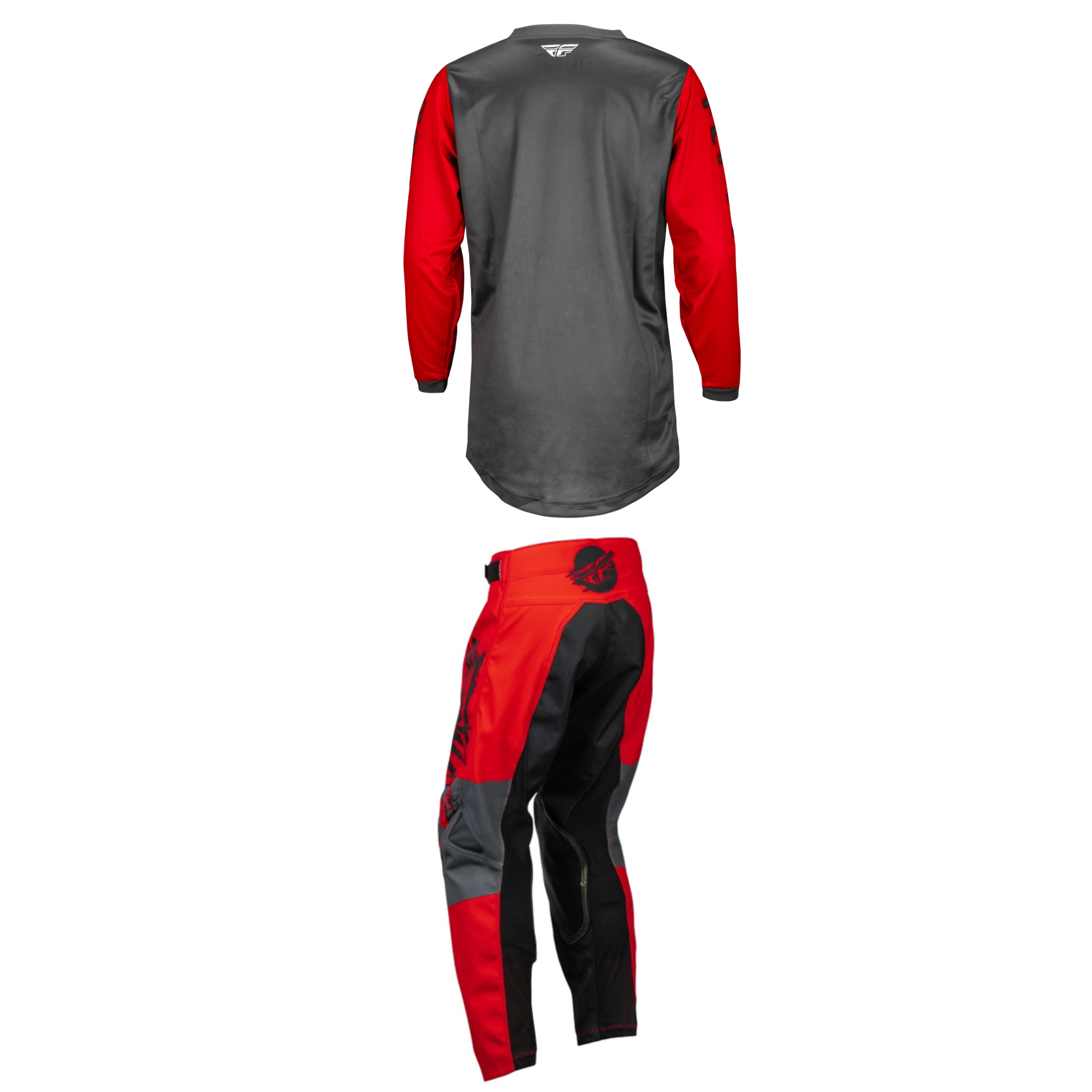 Fly Racing Youth Mixed Kit (Black/Red/Grey)
