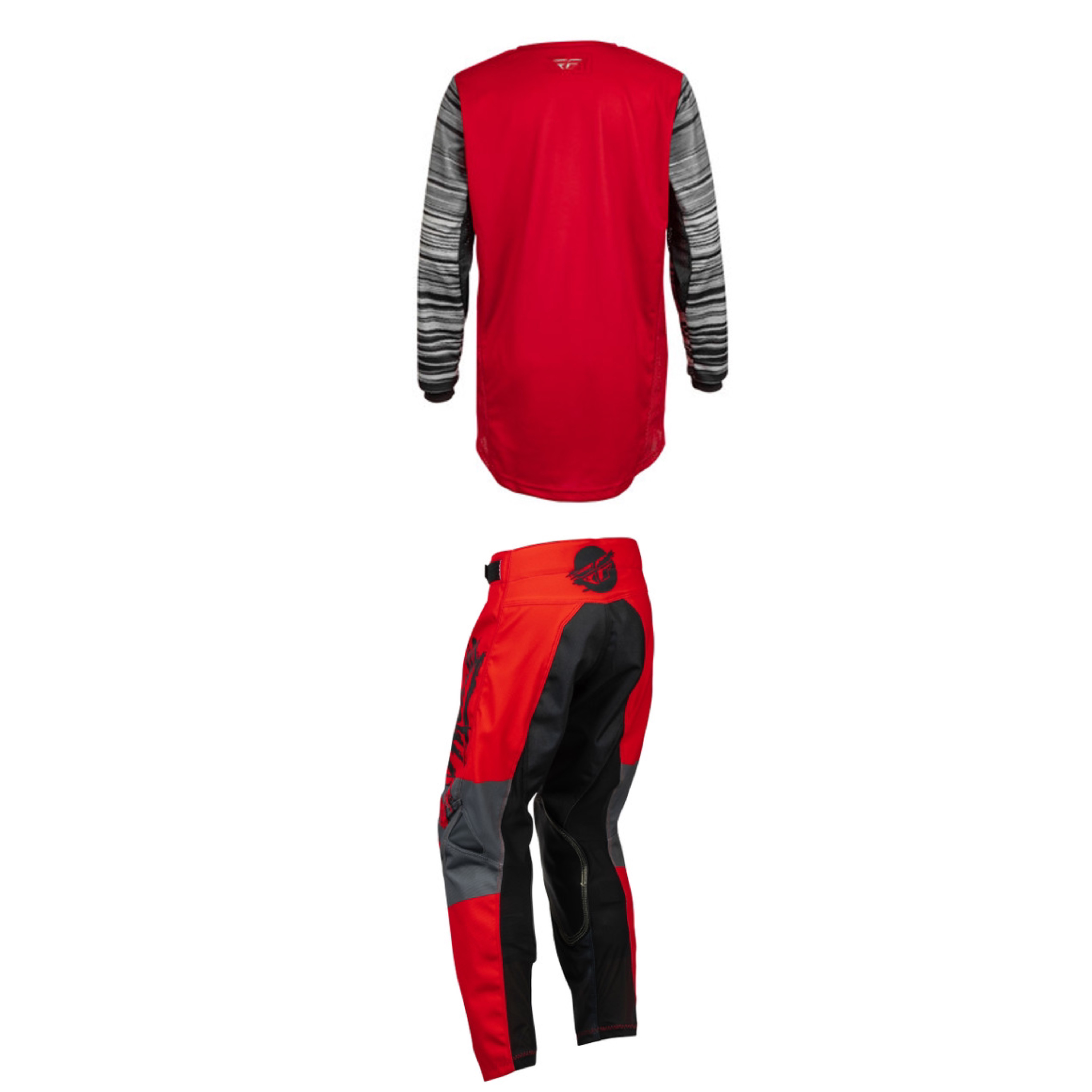 Fly Racing Youth Mixed Kit (Black/Red/Grey)