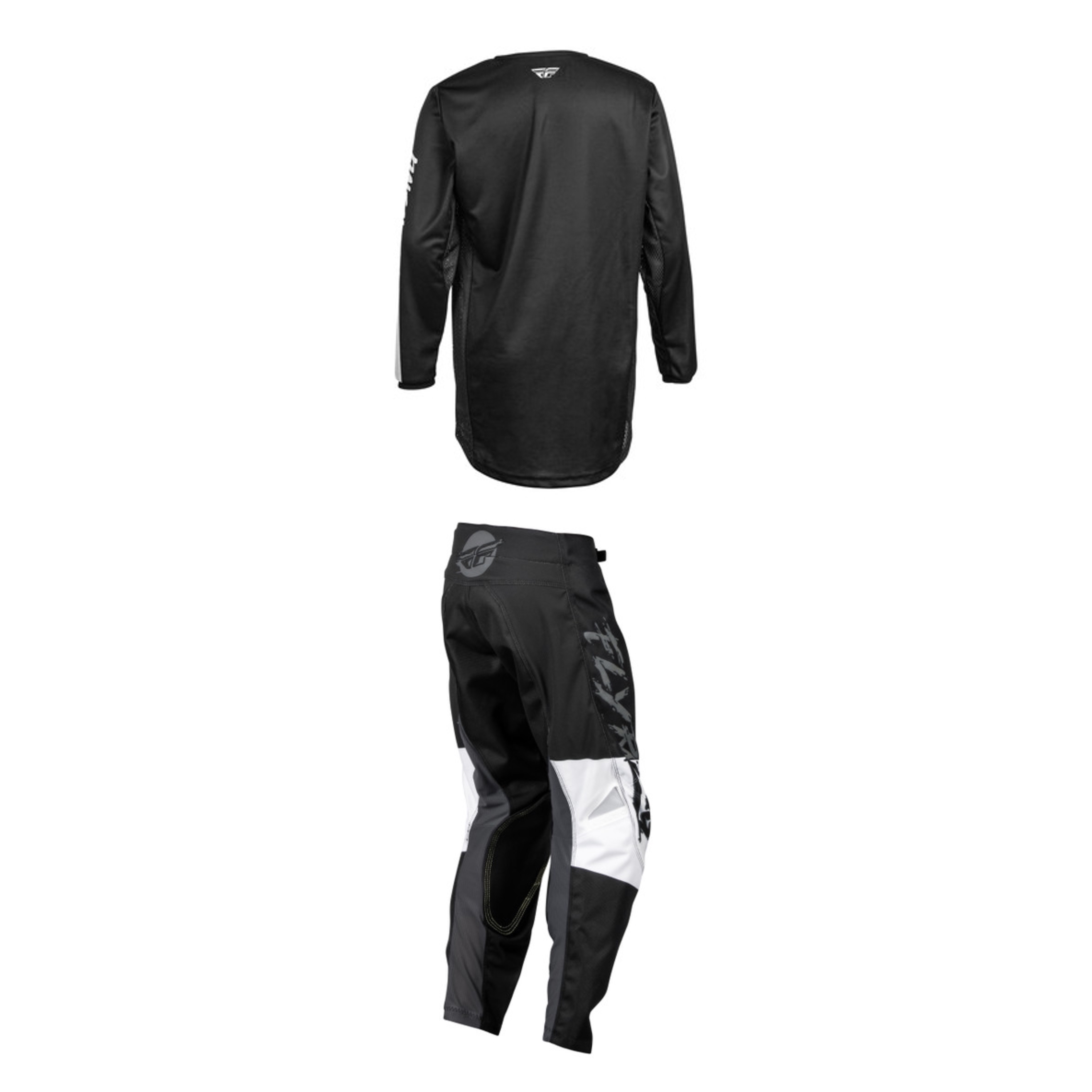 Fly Racing Youth Mixed Kit (Black/White/Grey)