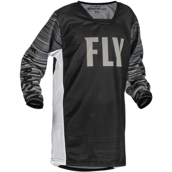 Fly Racing Youth Mixed Kit (Grey/Black/White)