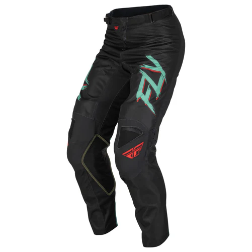Fly Racing 2023 Kinetic Rave Pants (Black/Mint/Red)