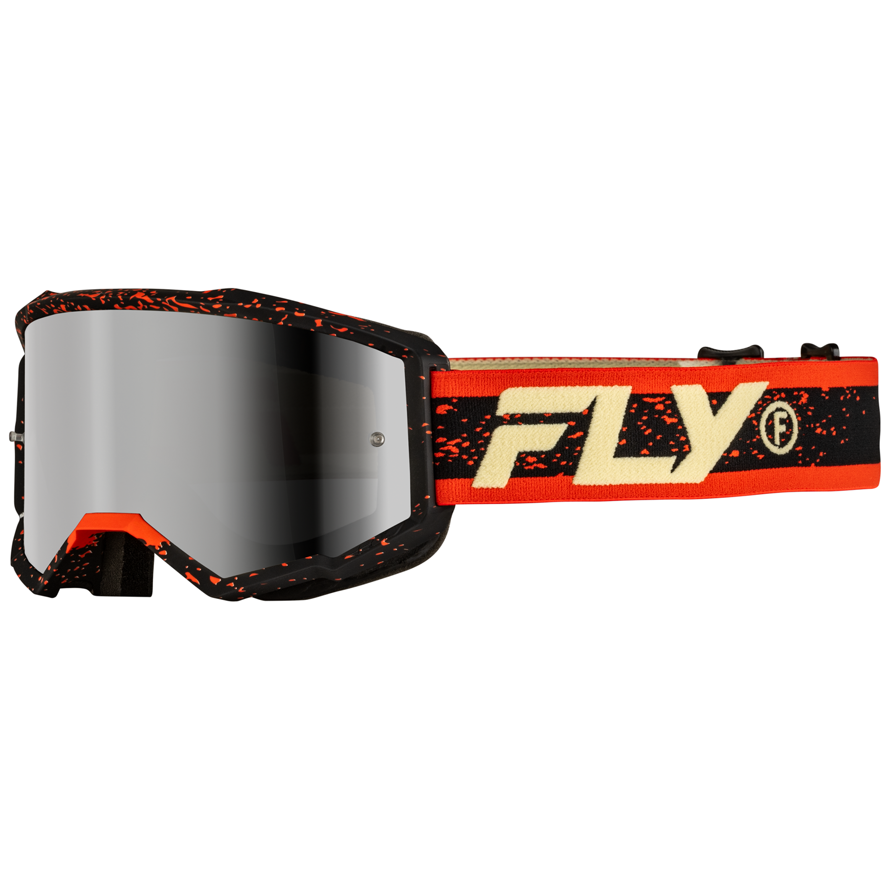 FLY Racing 2025 Zone Goggle (Black/Red/Cream)