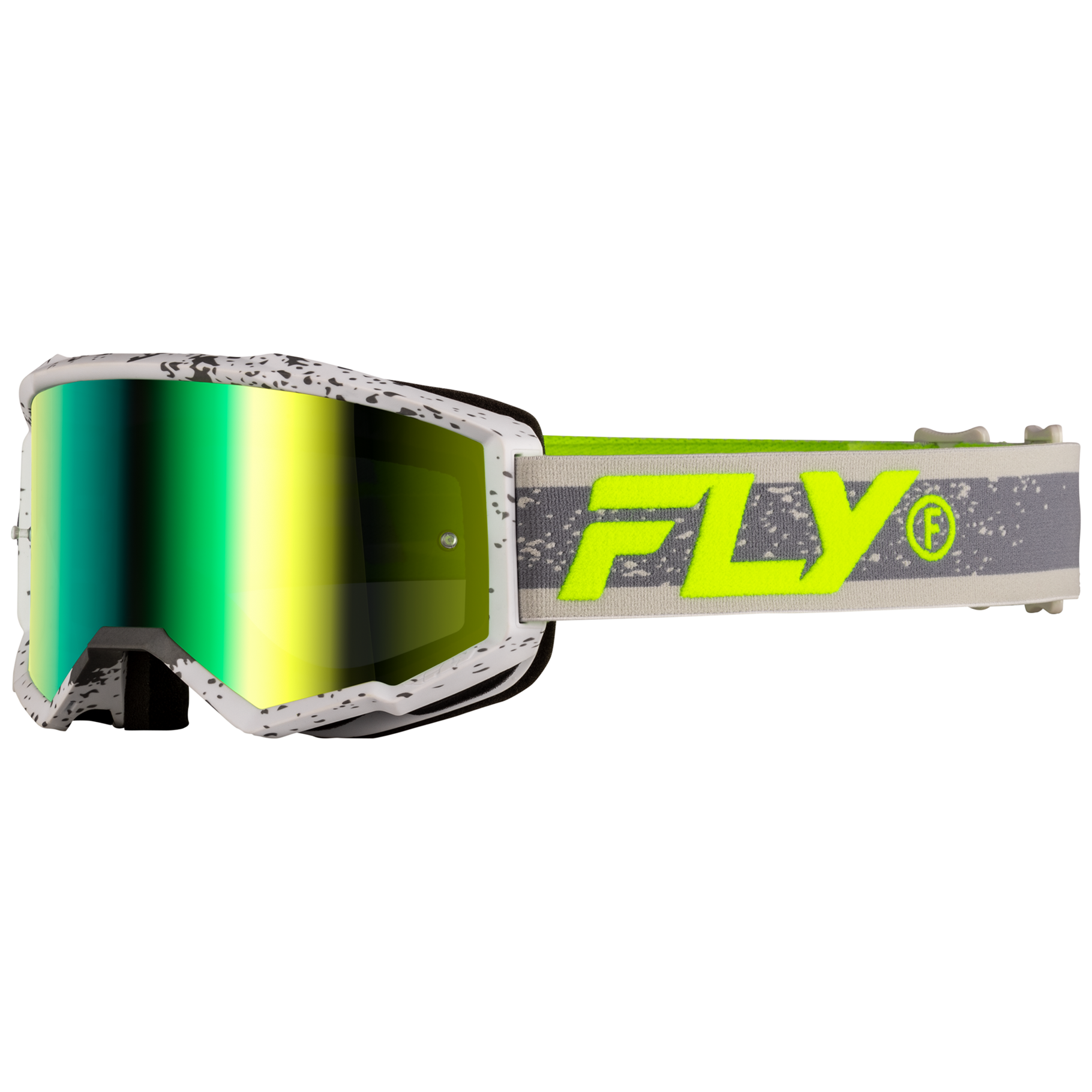 FLY Racing 2025 Zone Goggle (Dark Grey/Hivis/Green)