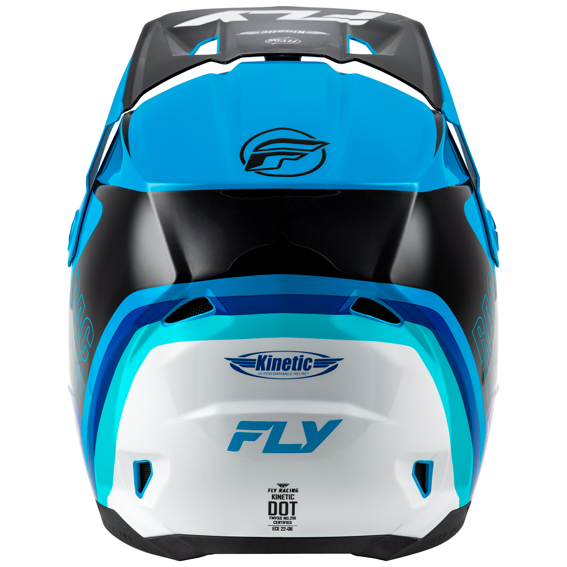 FLY Racing 2025 Kinetic Rally Helmet (Blue/Black/White)