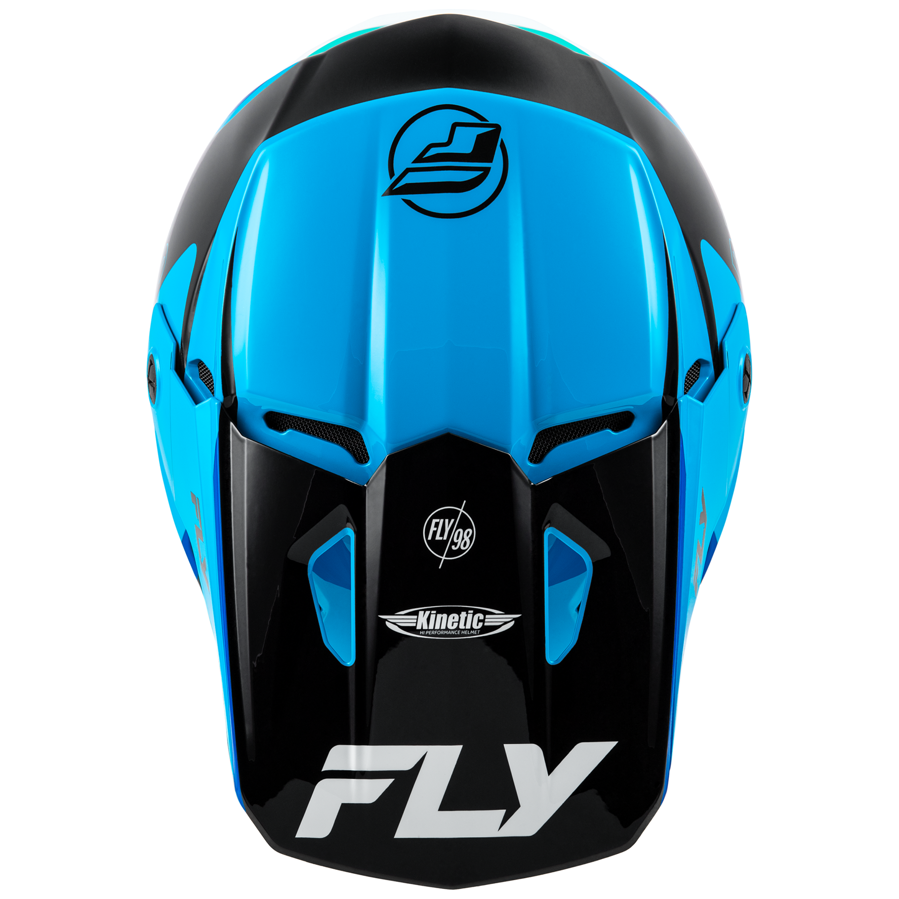 FLY Racing 2025 Kinetic Rally Helmet (Blue/Black/White)