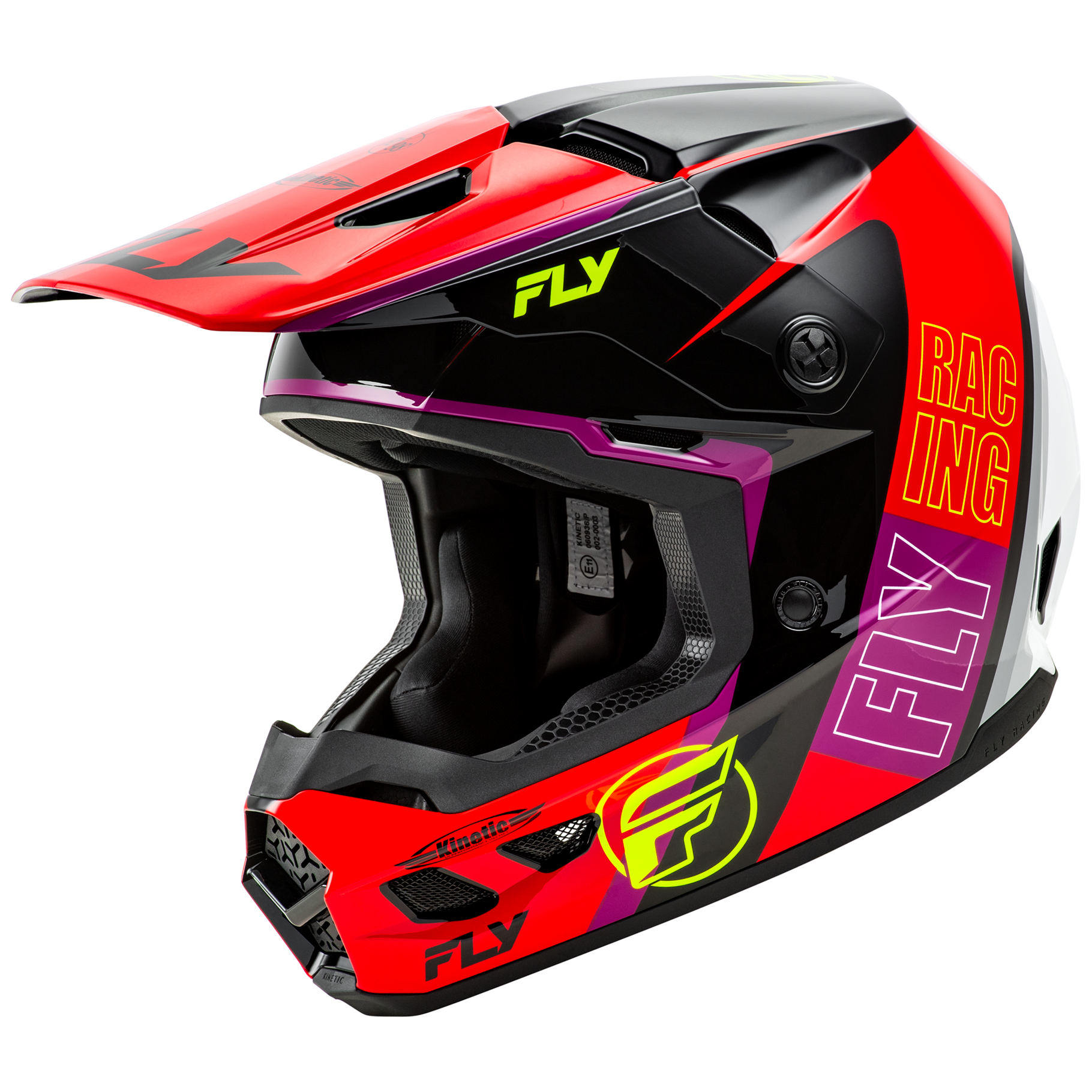 FLY Racing 2025 Kinetic Rally Helmet (Red/Black/White)