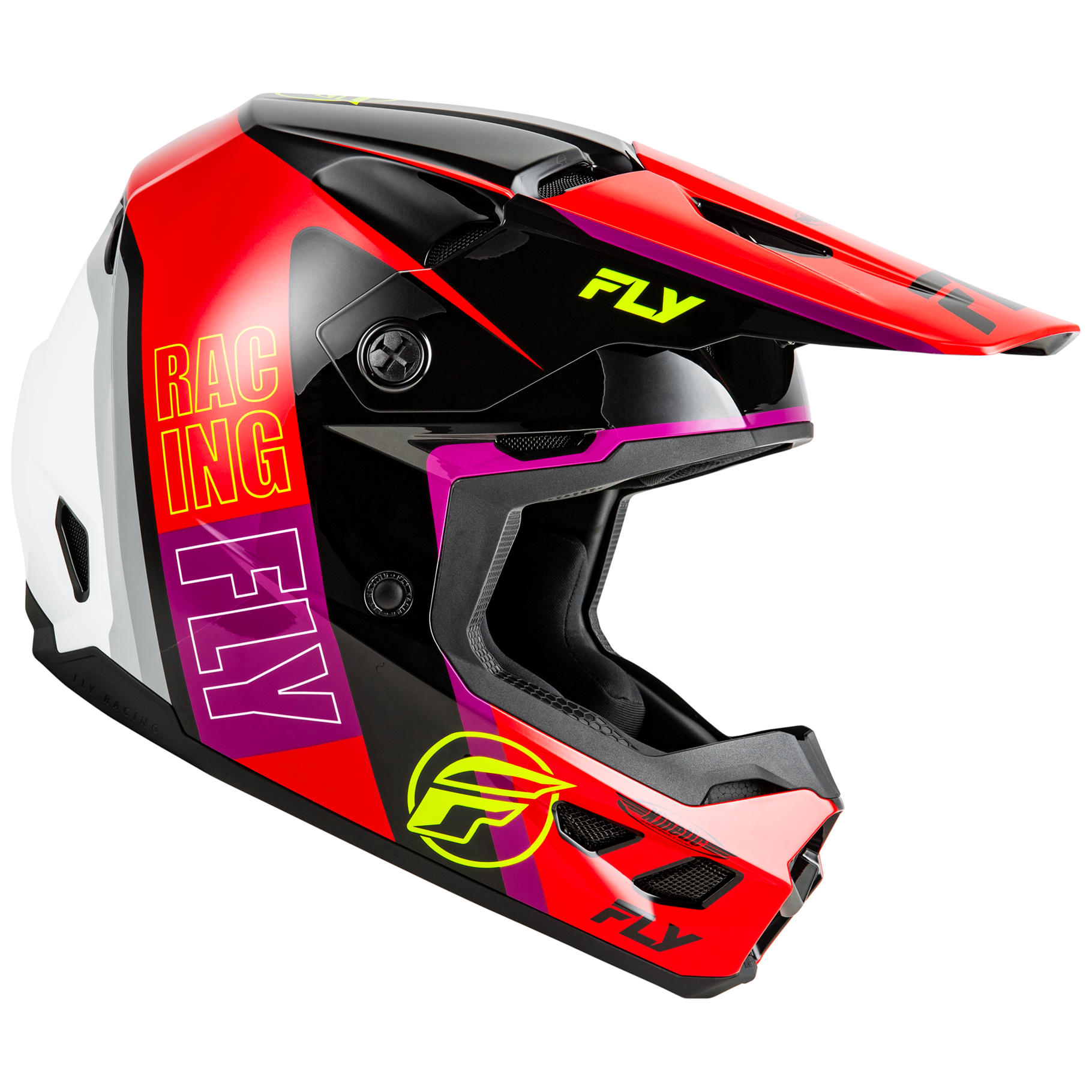 FLY Racing 2025 Kinetic Rally Helmet (Red/Black/White)