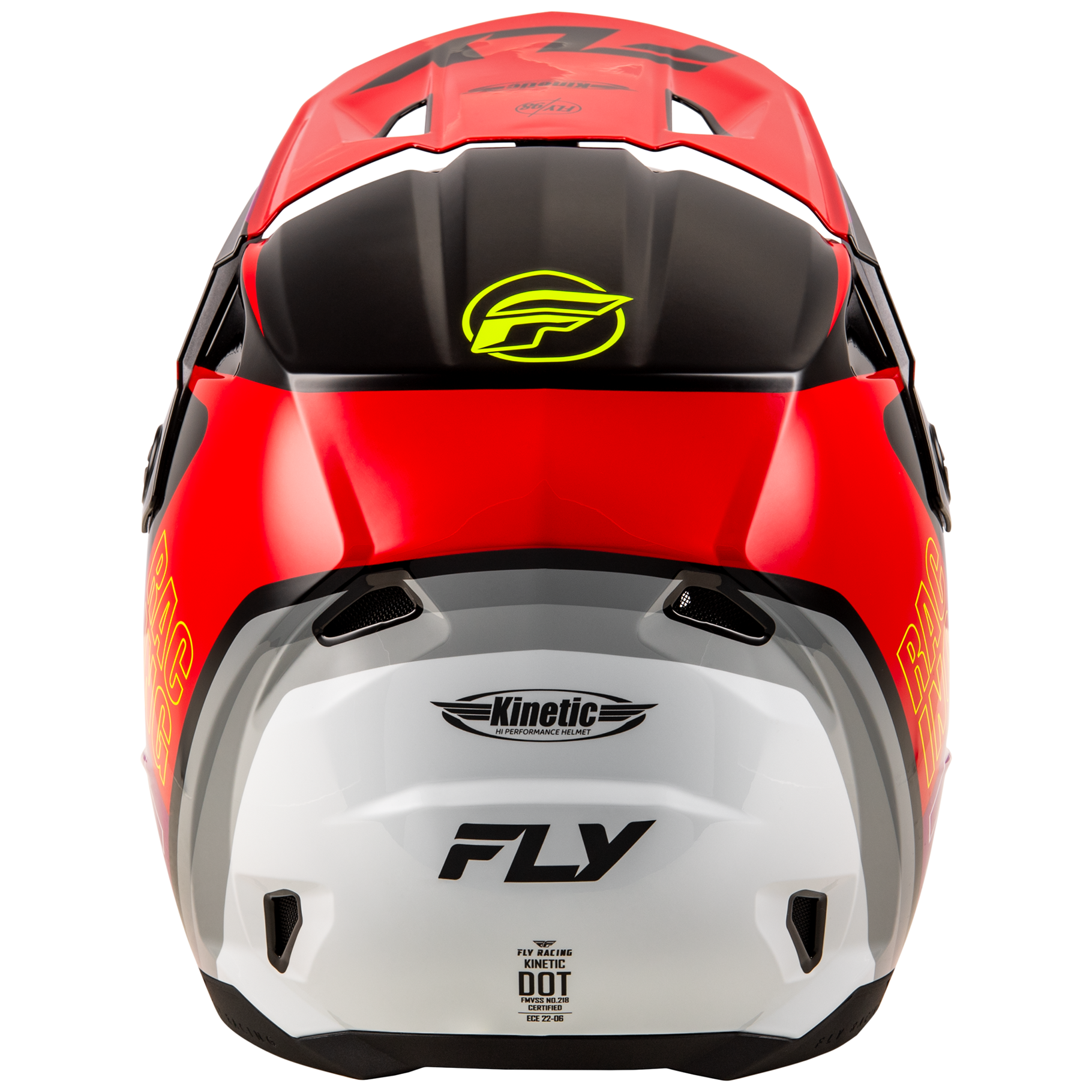 FLY Racing 2025 Kinetic Rally Helmet (Red/Black/White)