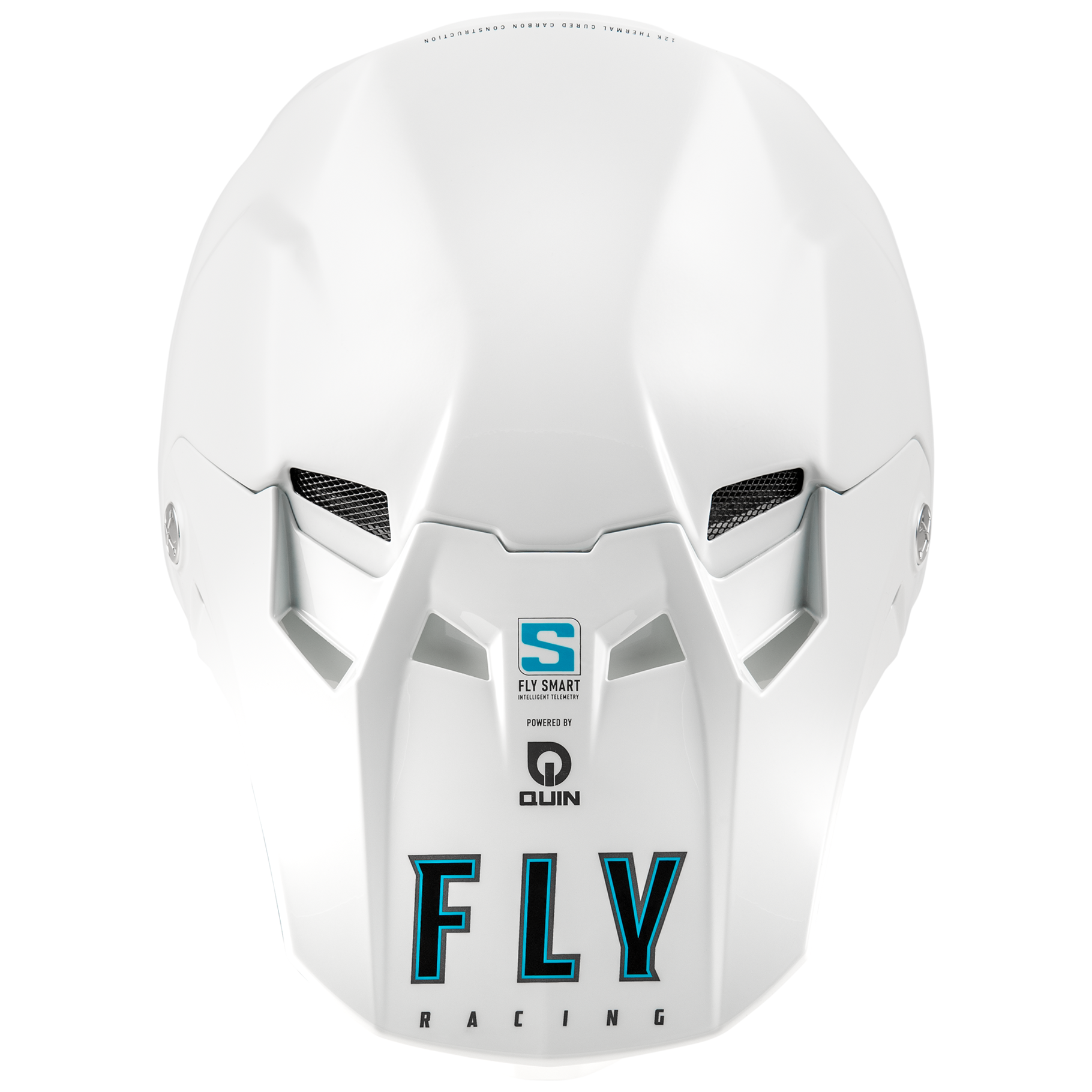 FLY Racing 2025 Formula S Solid Carbon Helmet (White)