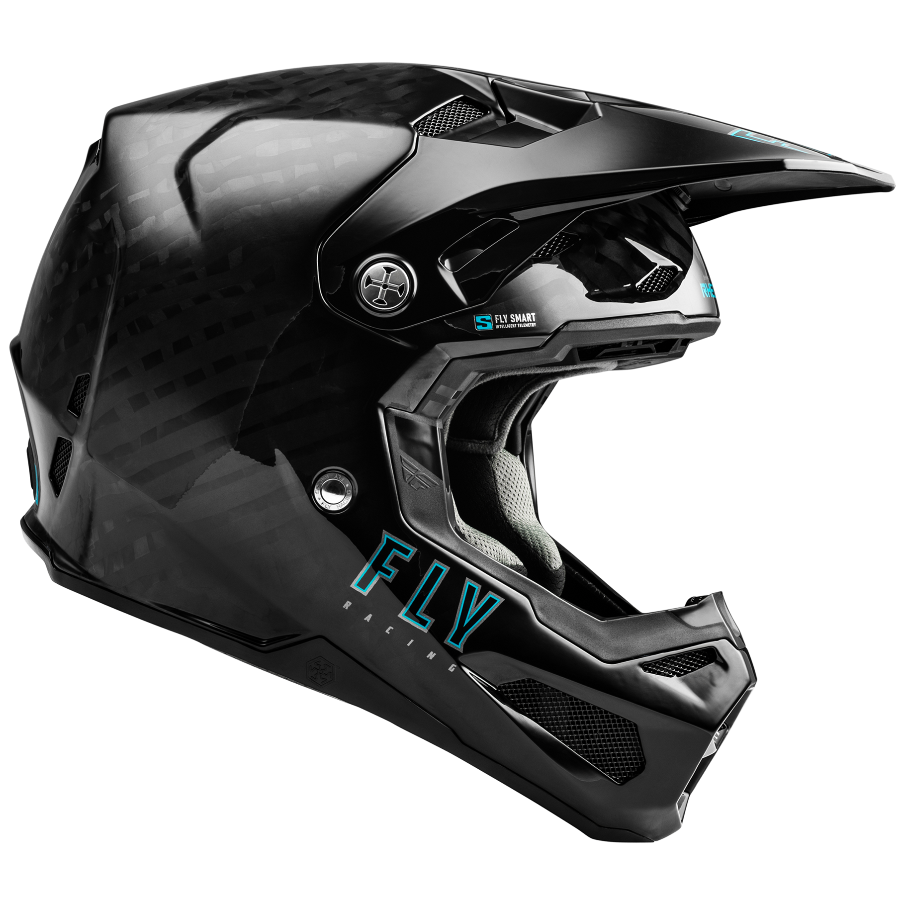 FLY Racing 2025 Formula S Solid Carbon Helmet (Black)