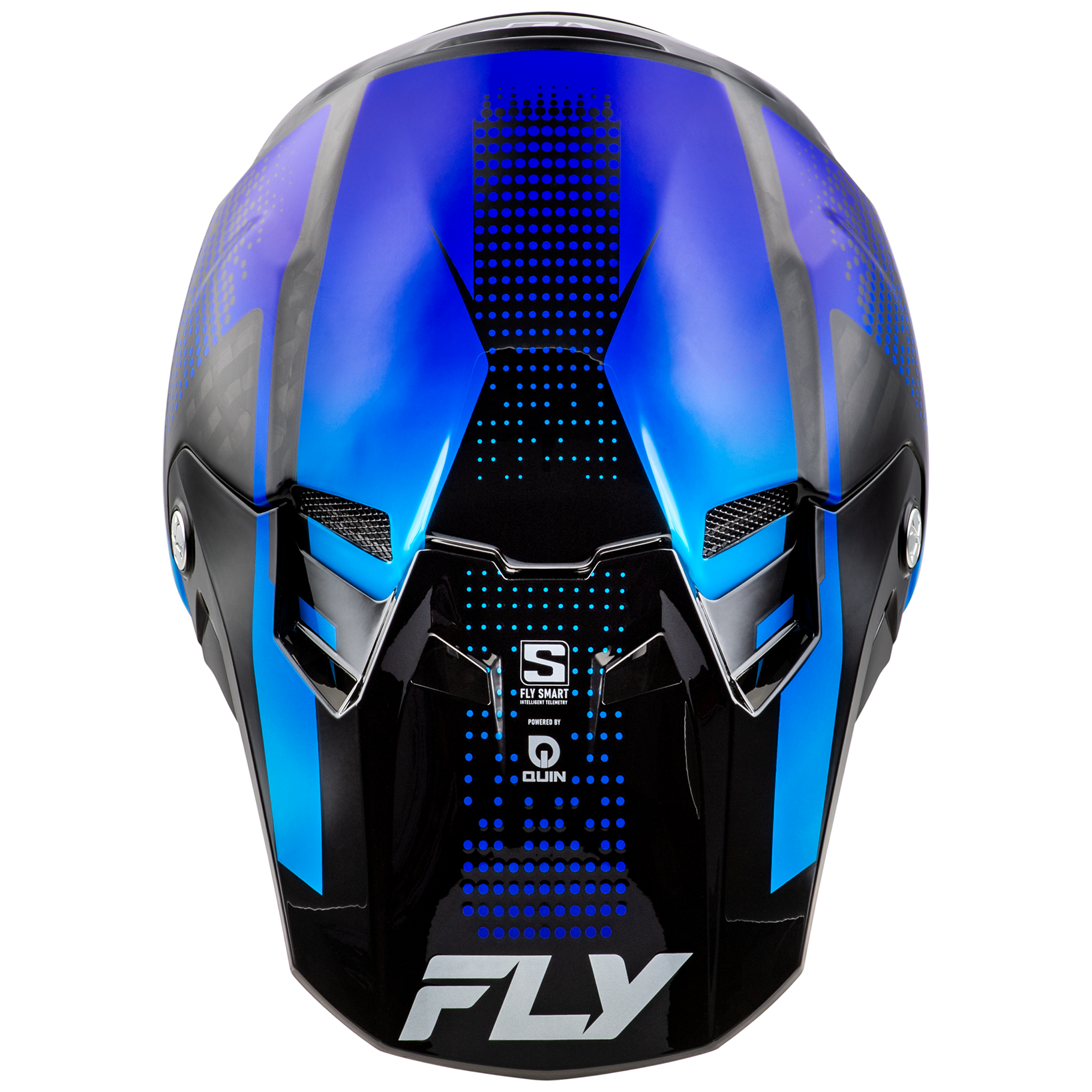 FLY Racing 2025 Formula S Protocol Carbon Helmet (Black Carbon/Blue)