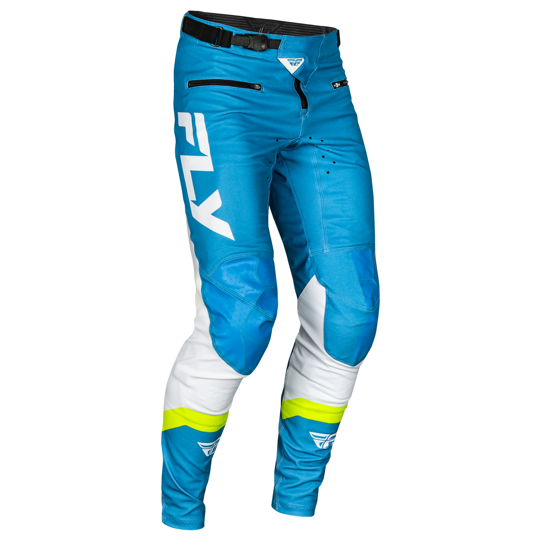 Fly Racing 2025 Rayce Youth Pants (Blue/White/Lime Green)
